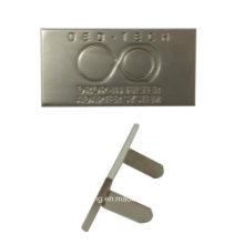 Custom Zinc Alloy Logo Engraved Metal Plate Metal Tag